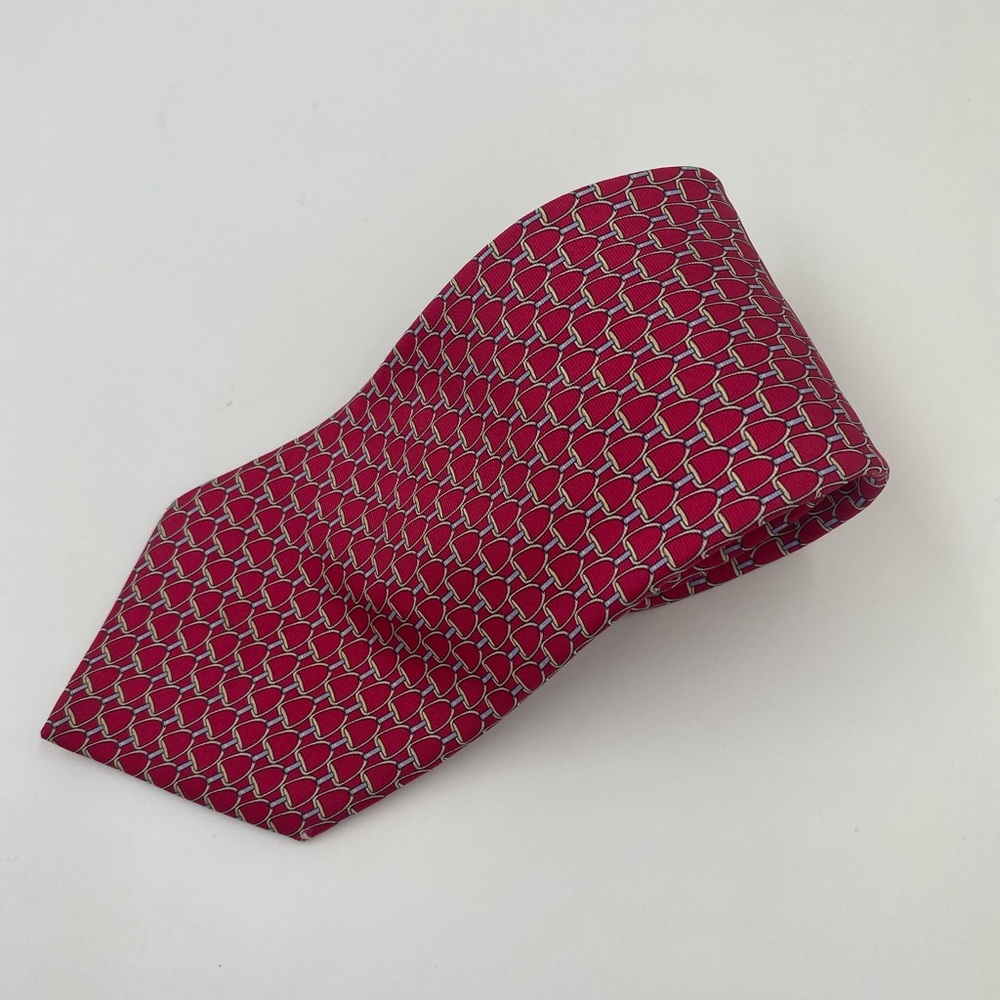 Brooks Brothers Red Patterned Silk Tie